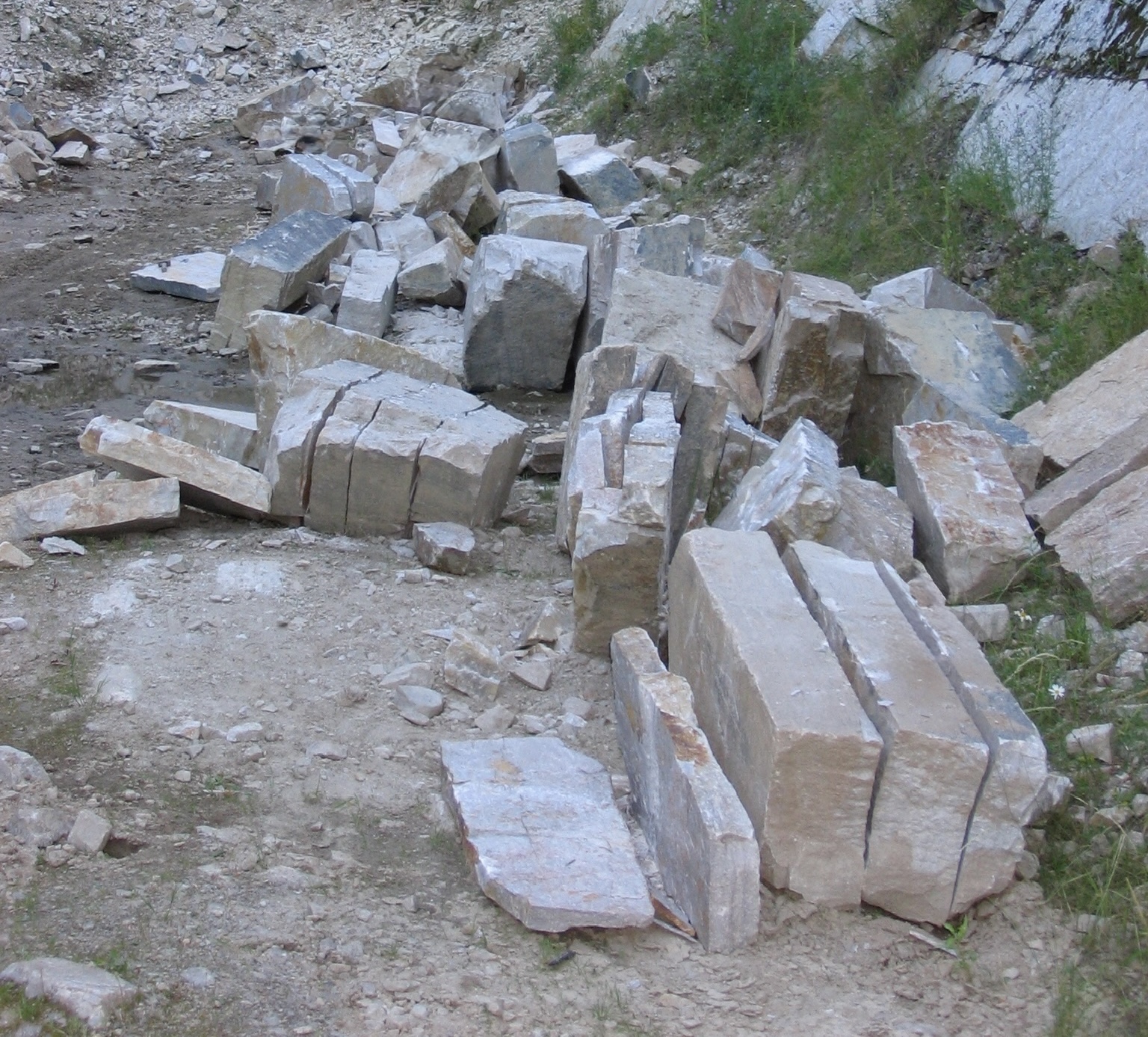 Geology becomes composition.