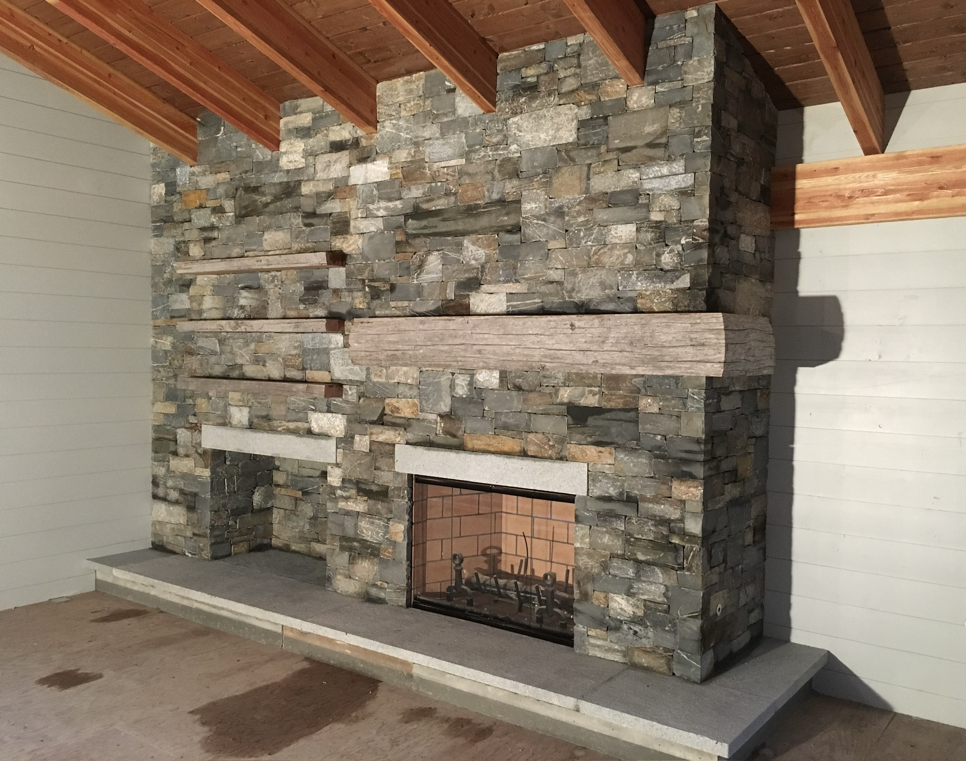 Statement masonry built to hold a room.